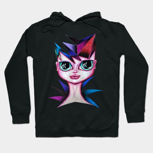 Carnaval Girl Portrait Hoodie by 1Redbublppasswo